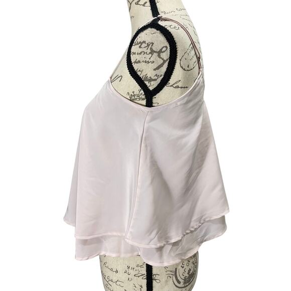 Hollister Pink Spaghetti Strap Layered Camisole Tank Size Small - Picture 3 of 8